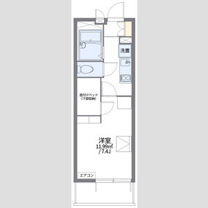 レオパレスドゥジェーム鳴尾の間取り図