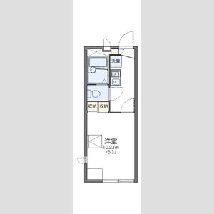 レオパレスブレスブライトの間取り図