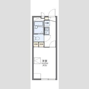 レオパレスブレスブライトの間取り図
