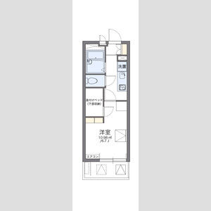 レオパレス都賀川の間取り図
