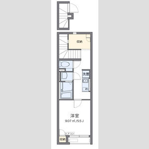 クレイノセフィーロ籠池の間取り図