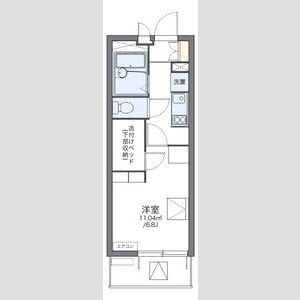 レオパレス甲子園の間取り図