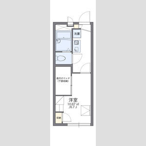 レオパレスビロージュ中山手の間取り図