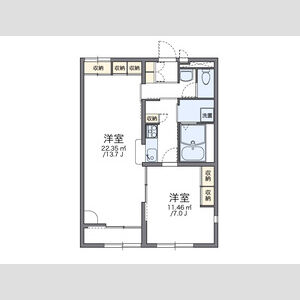 レオパレス奈成の間取り図