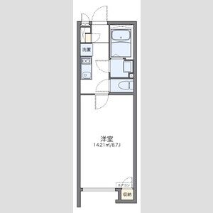 クレイノフローラ西長洲の間取り図