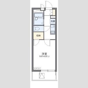 レオパレスリバービレッジの間取り図