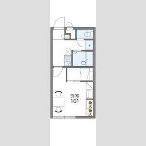 レオパレスグランデVIIの間取り図