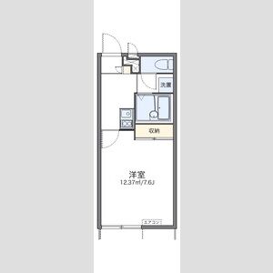 レオパレスひまわり下井沢の間取り図