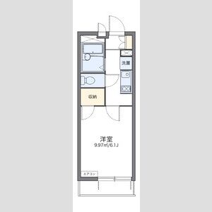 レオパレストライズ2の間取り図