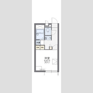 レオパレスエスポア六番町の間取り図