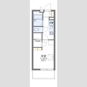 レオパレス阪急塚口の間取り図