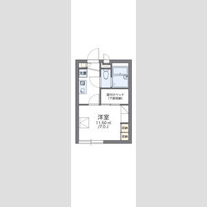 レオパレスライトハウス上田の間取り図