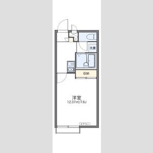 レオパレスルーエ長田の間取り図