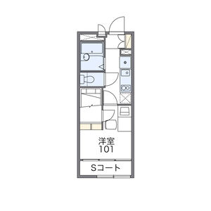 レオパレス鳥羽街道ファミリアの間取り図