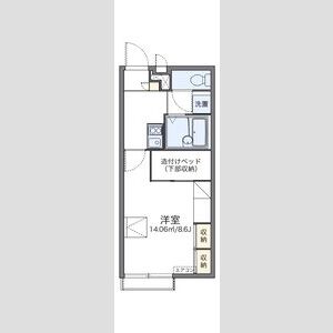 レオパレス利右衛門の間取り図