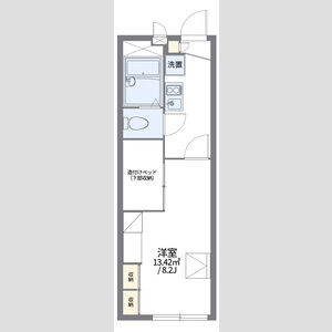 レオパレスYumedonoの間取り図