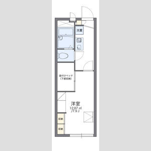 レオパレスみそのの間取り図