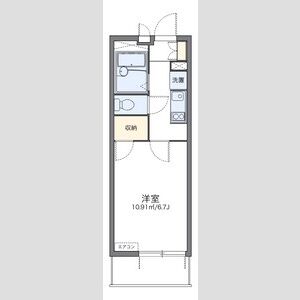 レオパレス伏見桃山の間取り図
