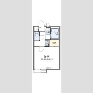 レオパレスKS蔭山の間取り図