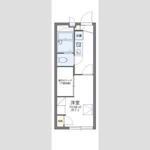 レオパレス常盤の間取り図