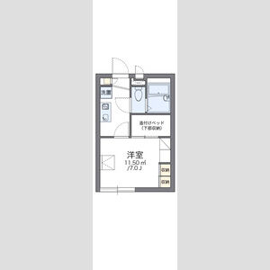 レオパレス長福の厨子の間取り図