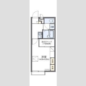 レオパレス利右衛門の間取り図