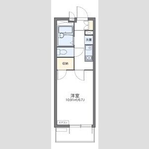 レオパレス東山山麓の間取り図