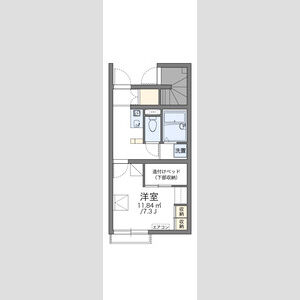 レオパレスT BOX Iの間取り図