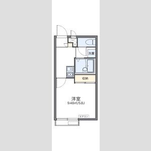レオパレスイマクマノヒルズの間取り図