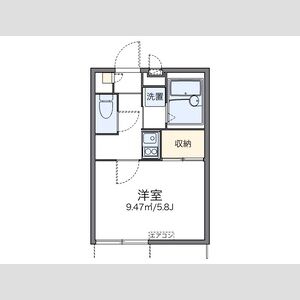 レオパレス西陣の間取り図