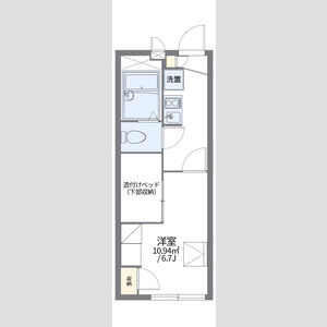 レオパレス二条城北の間取り図