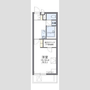 レオパレスエヌリバーの間取り図