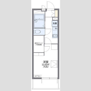 レオパレス壬生ミヤビの間取り図