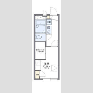 レオパレスおおやぶ2の間取り図