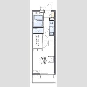 レオパレスUrban桂坂の間取り図