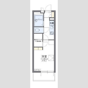 レオパレスインパクトIIの間取り図