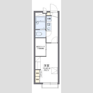 レオパレスマイルドミナミコタニの間取り図