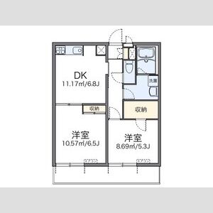 レオパレス阿保の間取り図