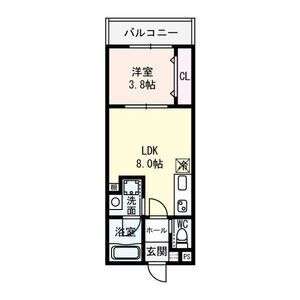 クレセント江坂の間取り図