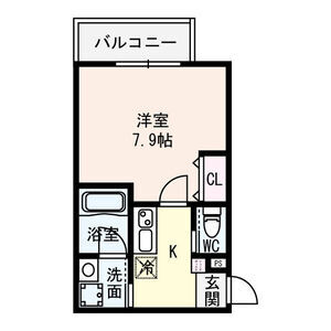 クレセント江坂の間取り図