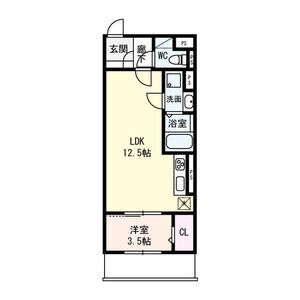 サンジェルマン市岡の間取り図