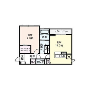 サニープレイス B棟 Bの間取り図
