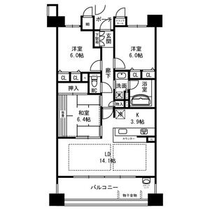 ディーグラフォート千里中央 サウスリッチの間取り図