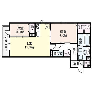 ラフィーネ クローバーの間取り図