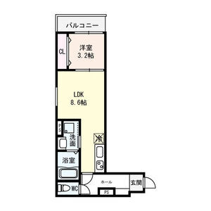 クオーレ南正雀駅前の間取り図