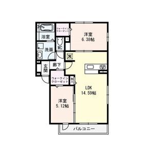 Present Well D-roomの間取り図