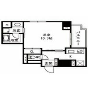 シャンテ与力町 住居の間取り図