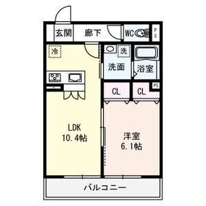 アルカディア舟木町の間取り図
