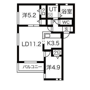 メゾンマグノリアIIの間取り図