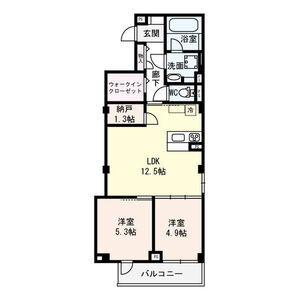 ルミナテラス上町台の間取り図